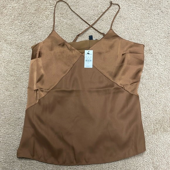 Express satin cross back strap tank. Size Small. NWT! - Picture 2 of 7